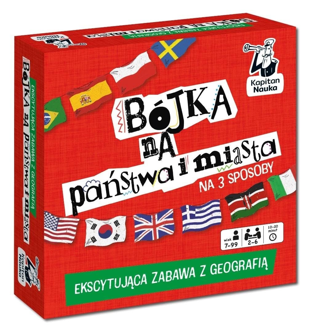 Gra geograficzna Kapitan Nauka Bójka na państwa i miasta