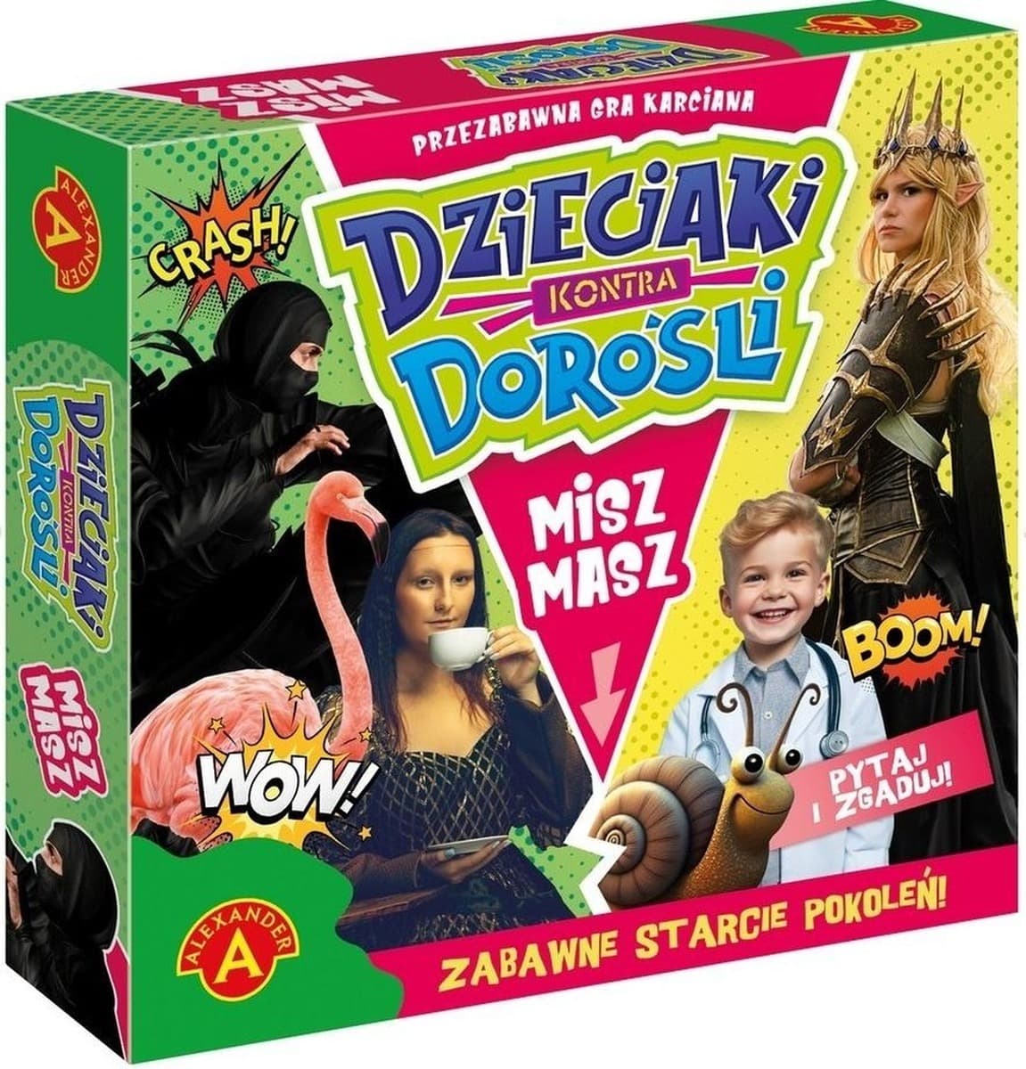 Gra karciana Dzieciaki Kontra Dorośli Misz Masz Alexander