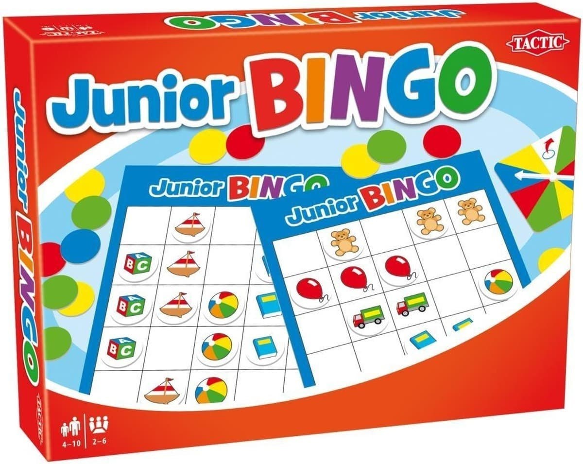 Gra planszowa Junior Bingo dla dzieci i rodzin