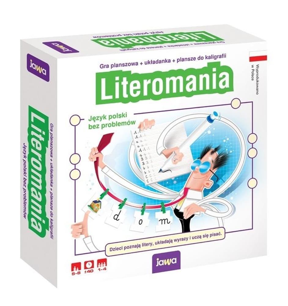 Gra planszowa Literomania dla Dzieci 5-8 lat