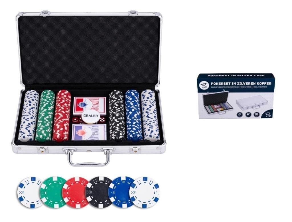 Gra Poker - Zestaw 300 żetonów Dice z etui