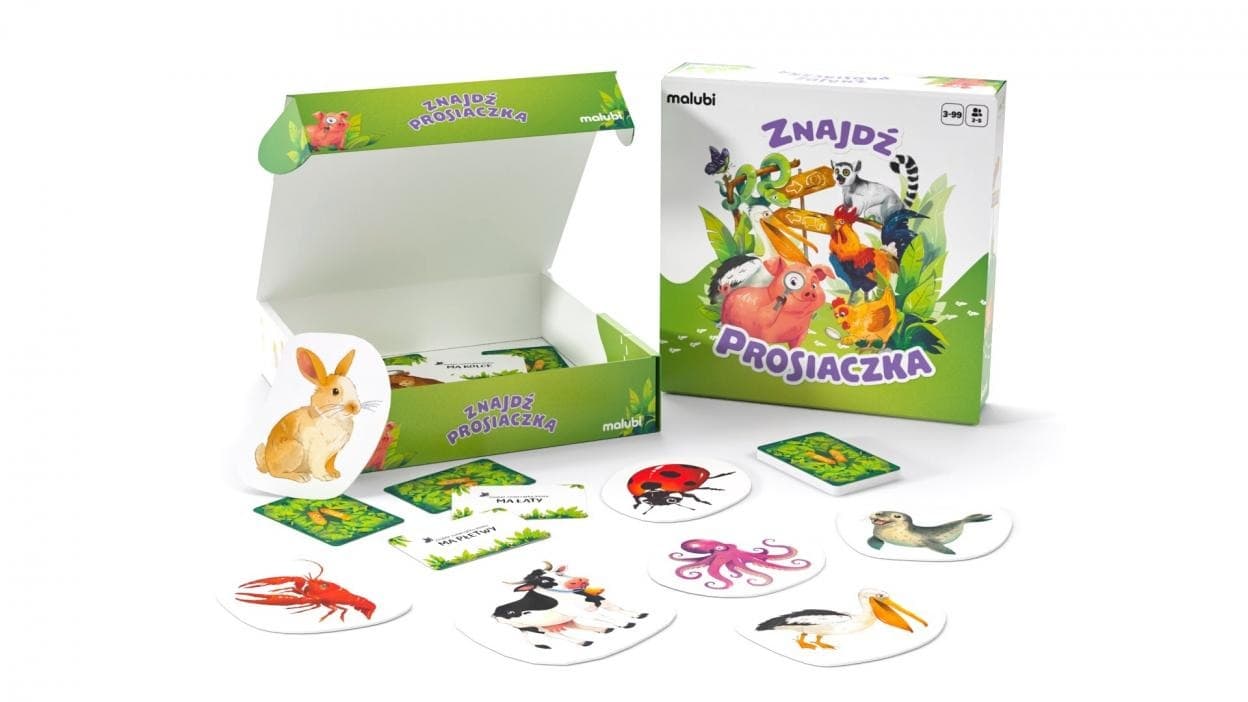 Gra rodzinna Znajdź Prosiaczka Malubi