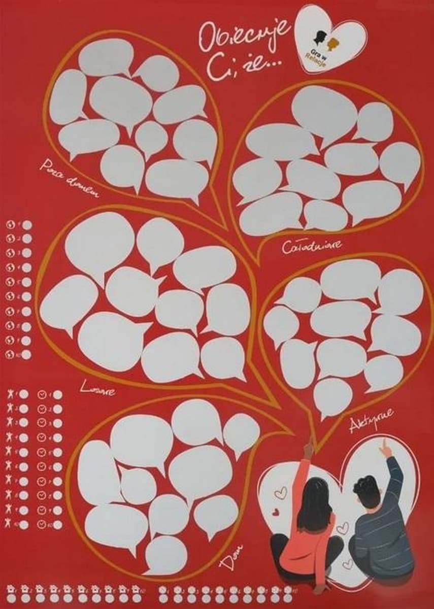 Gra w Relacje Plakat zdrapka Obiecuję Ci, że