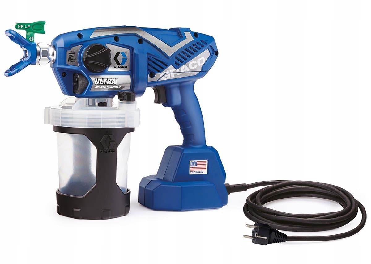 GRACO PISTOLET DO MALOWANIA ULTRA AIRLES (2 x AKU. 2AH DEWALT+ ŁAD. ) + TORBA