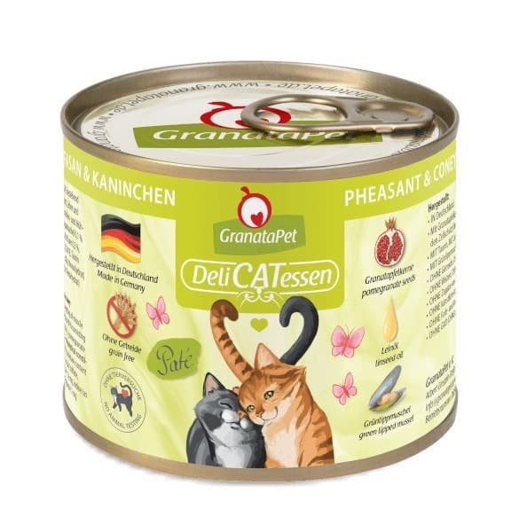 GranataPet Karma Mokra dla Kota Bażant i Królik Delicatessen 200 g