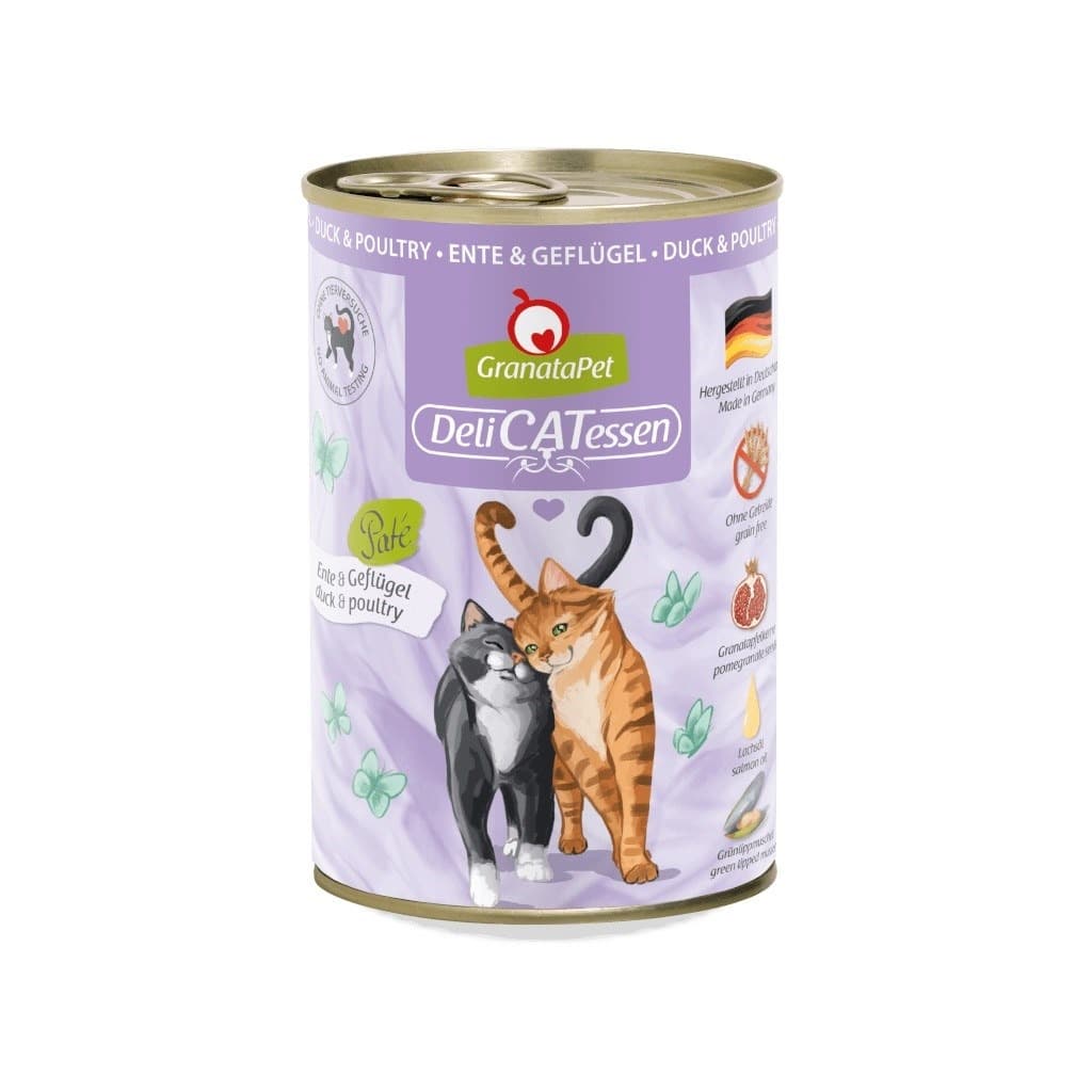 GranataPet DeliCatessen mokra karma dla kota z kaczki i drobiu 400g