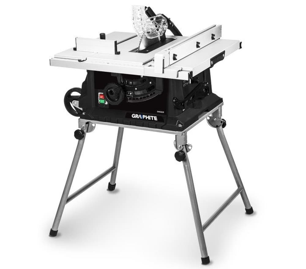 Graphite stojak do piłowania drewna czarno-szary z 4 nogami