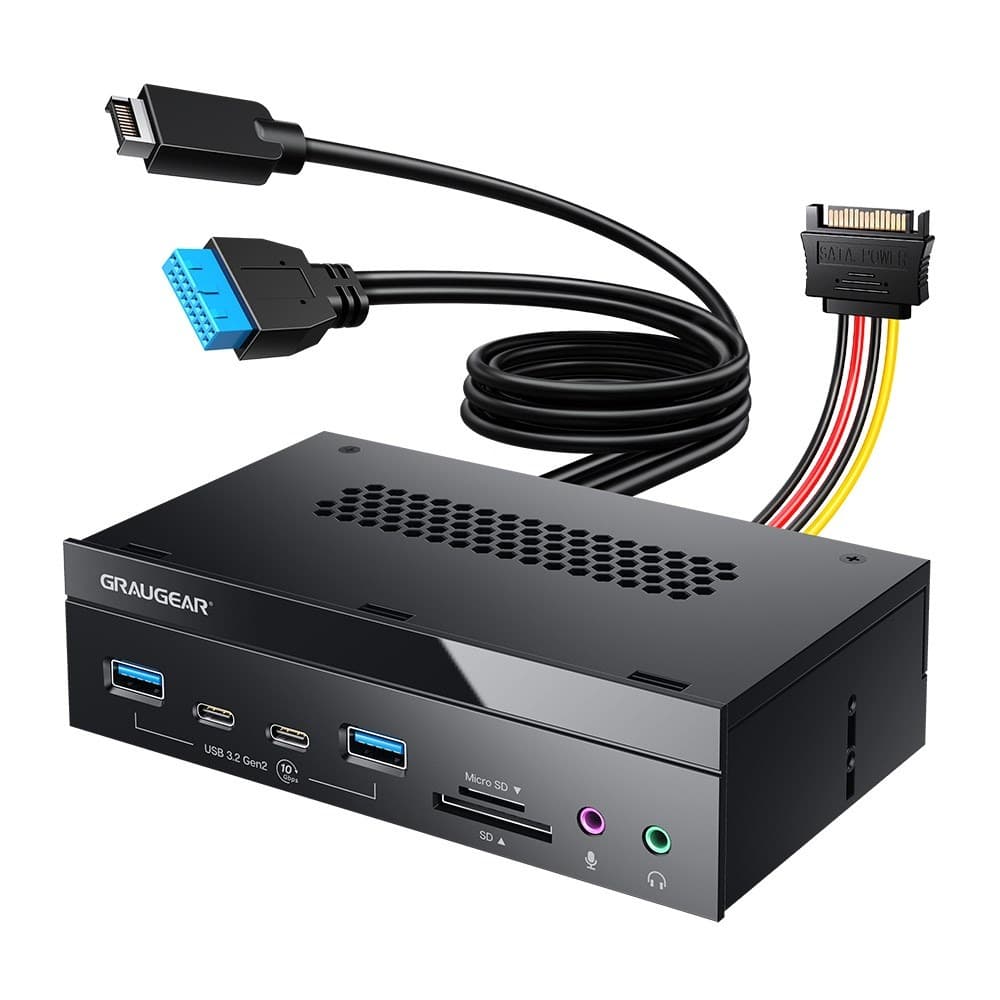 Panel przedni 4-portowy Czytnik Kart USB SD Micro