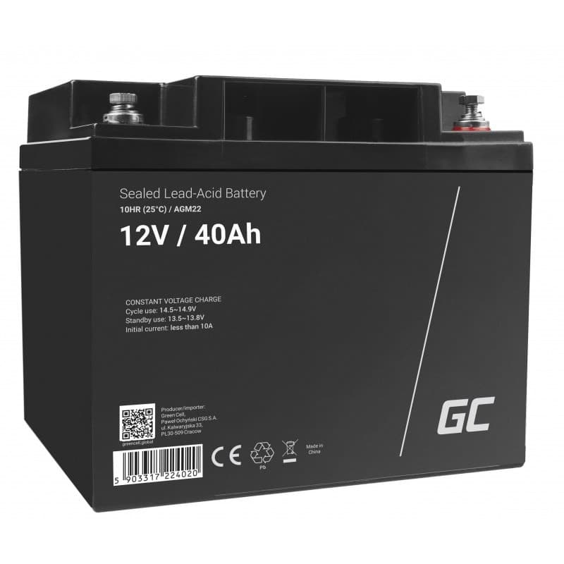 Green Cell Akumulator Żelowy 12V 40Ah AGM22