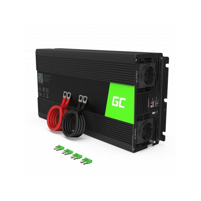 Green Cell Przetwornica Napięcia 24V na 230V 3000W/6000W INV21 Czysta Sinusoida