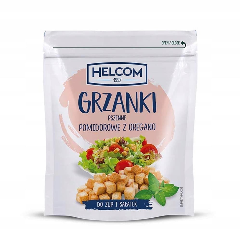 Grzanki pszenne pomidorowe z oregano 100 g HELCOM