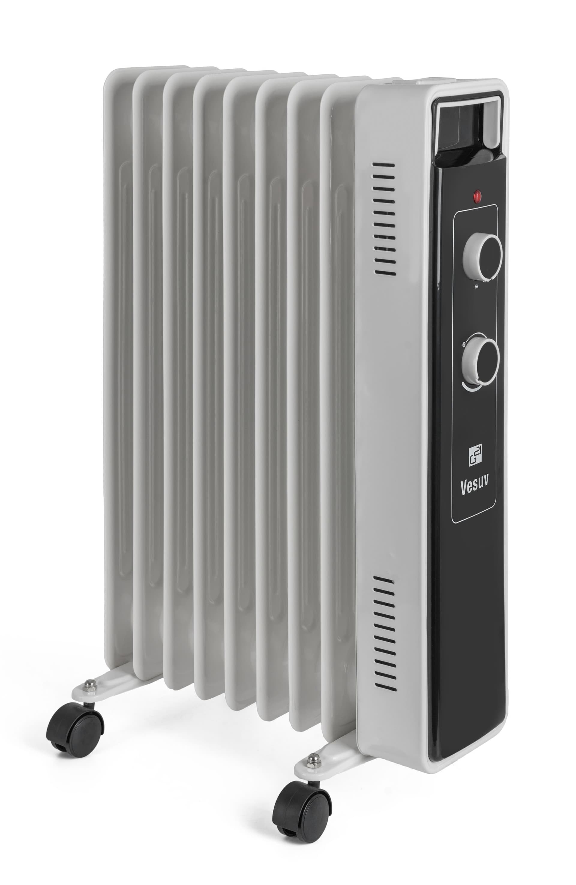 Grzejnik olejowy G21 Merapi biały, 9 żeber, 2000 W