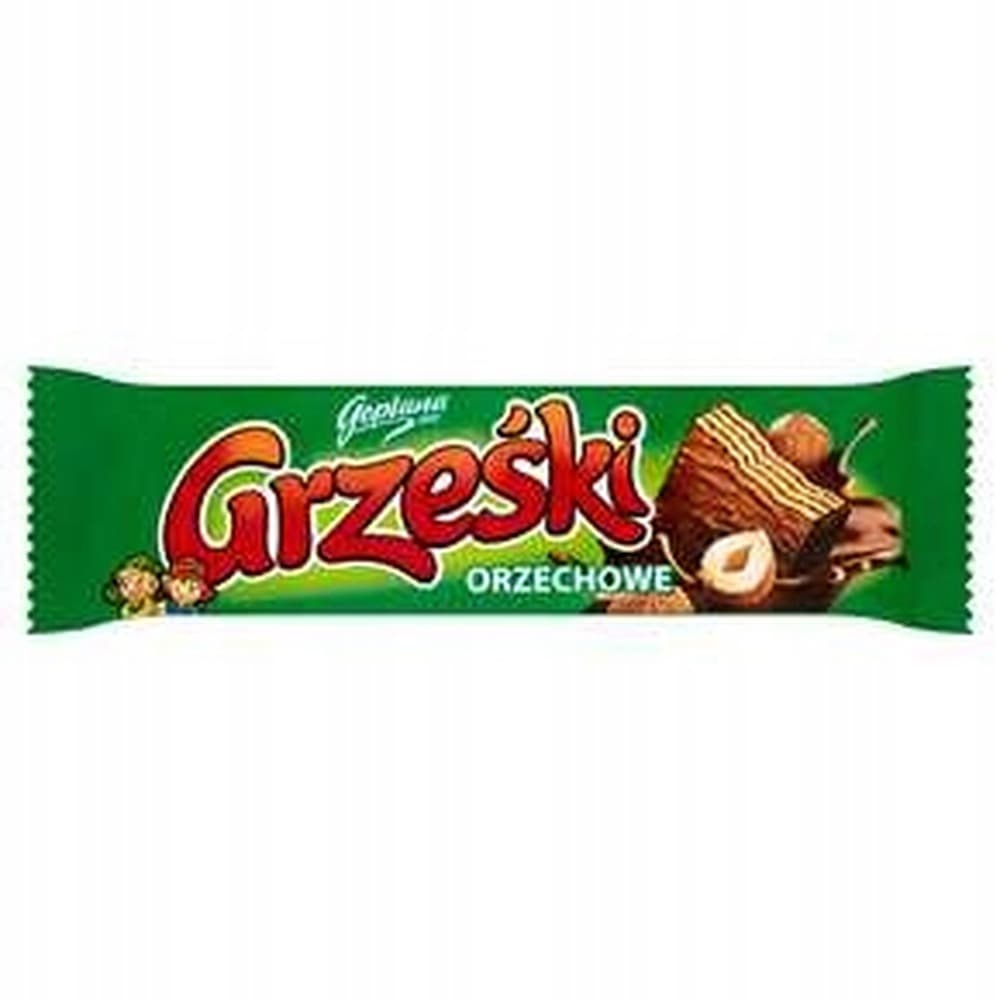 Grześki Orzechowe Wafel przekładany kremem orzechowym w czekoladzie mlecznej 36 g