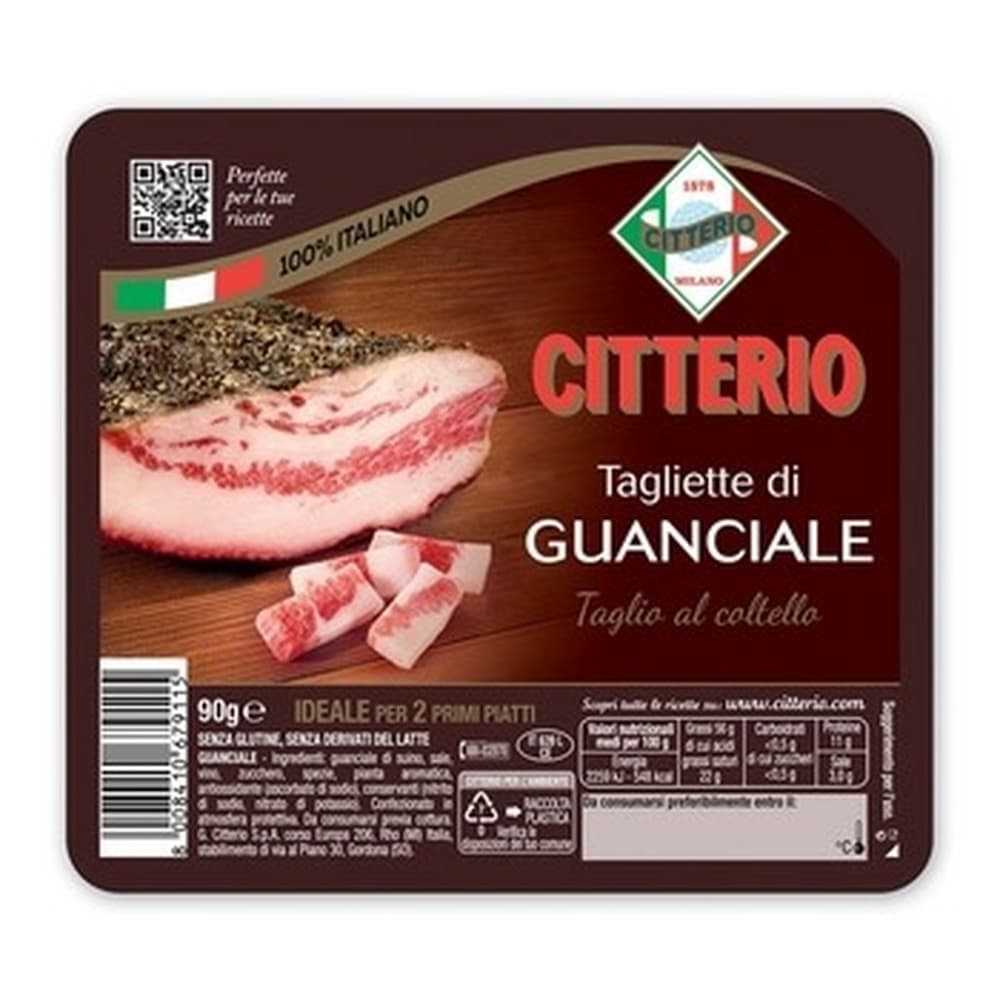 Guanciale wieprzowe w kostce 90g