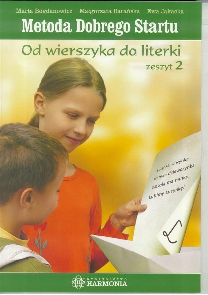 Harmonia Metoda Dobrego Startu Zeszyt 2 Nauka czytania i pisania dla sześciolatków