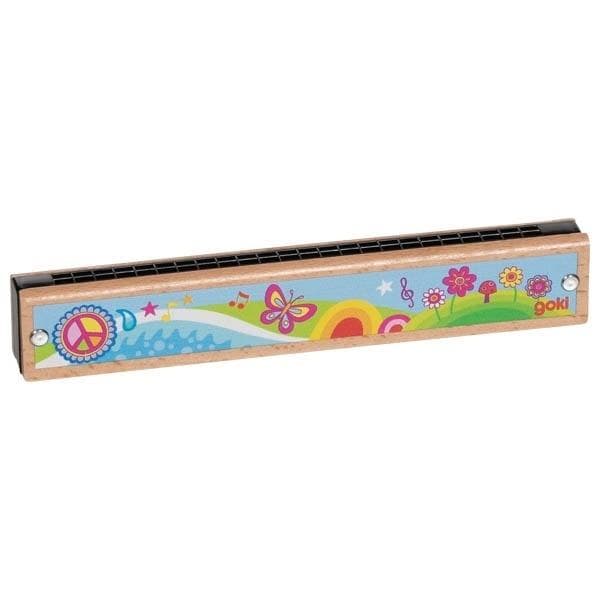 Goki Harmonijka Ustna Drewniano-Plastikowa 24 Tony