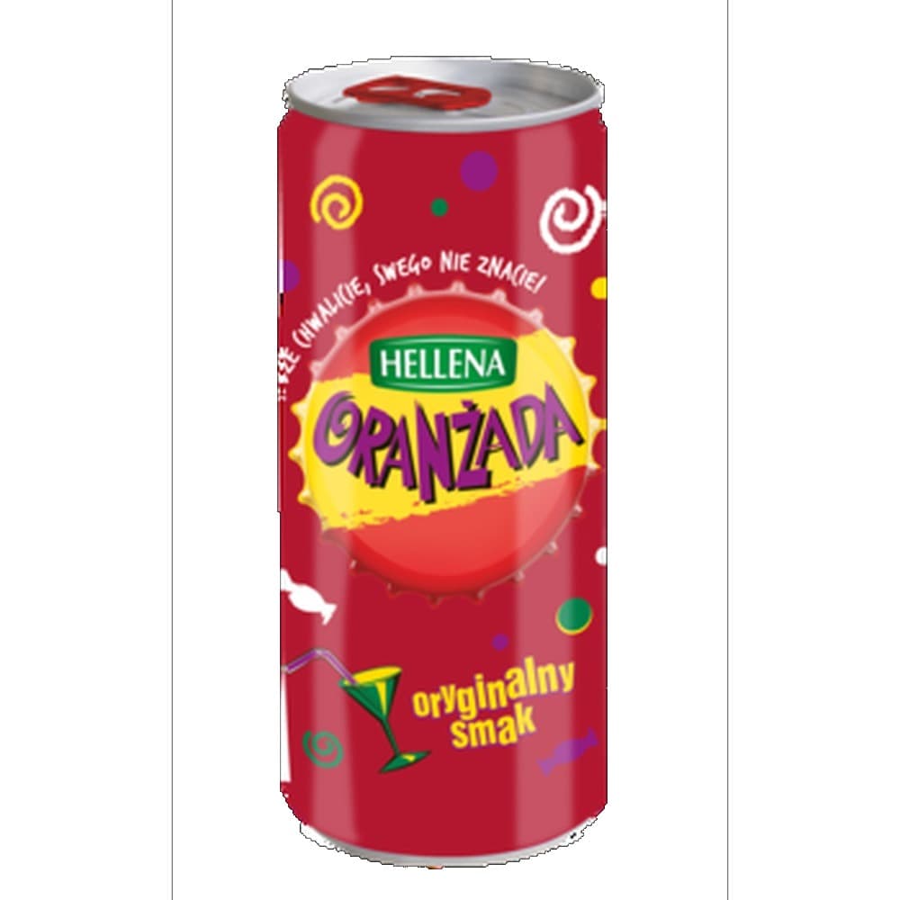 Hellena Oranżada czerwona w puszce 330 ml