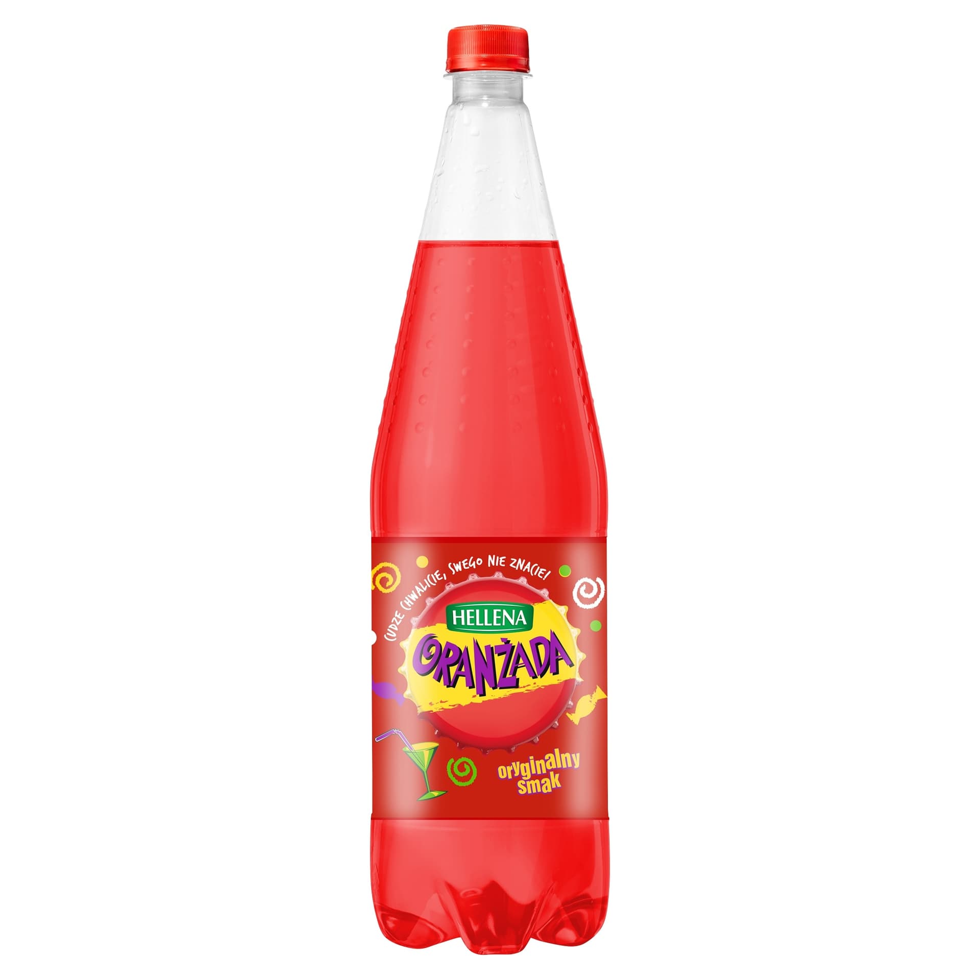 Hellena Oranżada czerwona zero cukru w puszce 330 ml