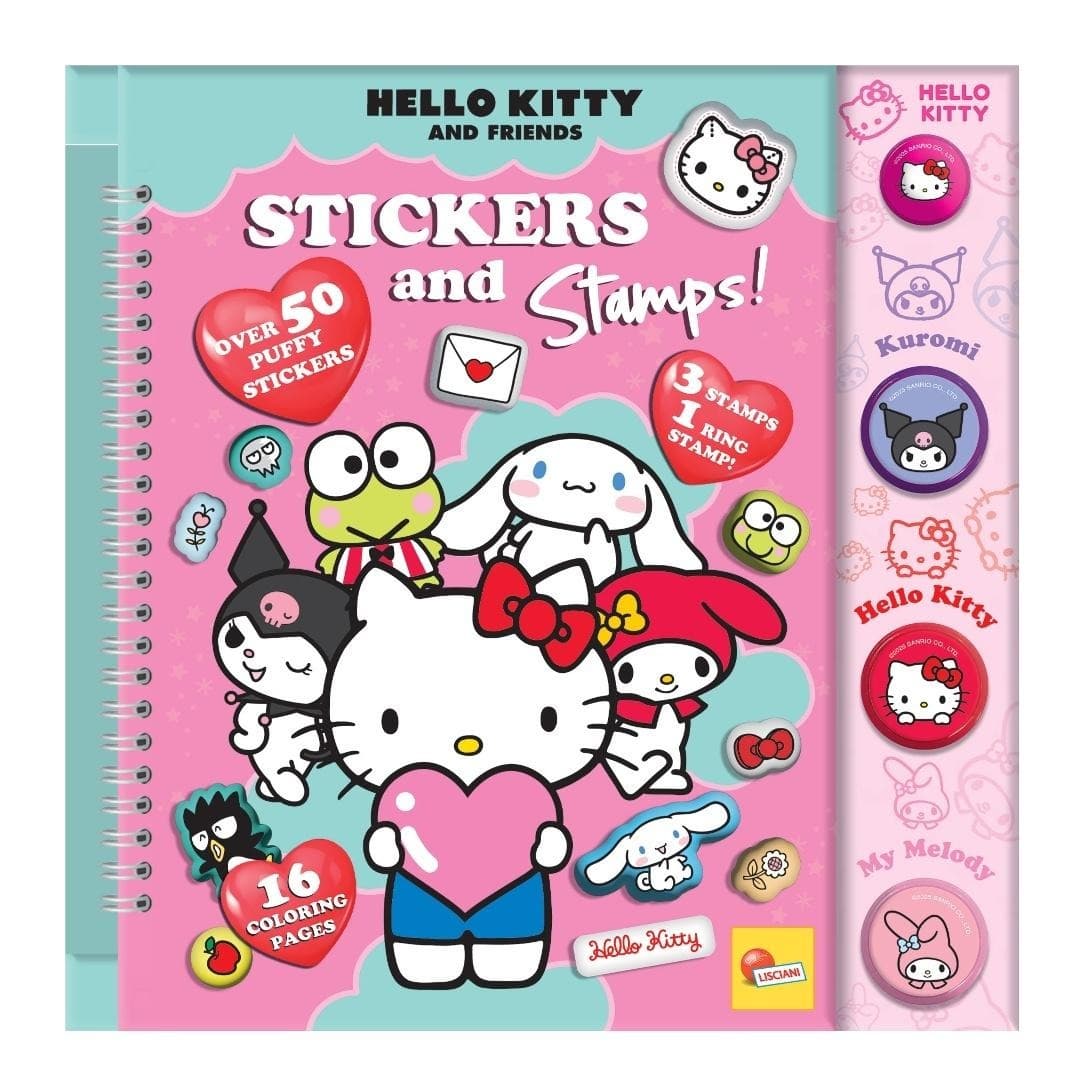 Hello Kitty Album do Rysowania i Kolorowania ze Stempelkami