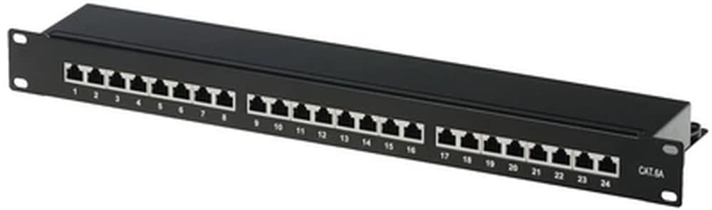 Helos Cat.6a LSA 19" Patch Panel 1U 24 porty