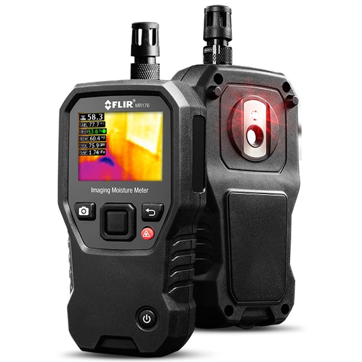 Higrometr i psychrometr FLIR MR176 czarny do pomiaru wilgotności