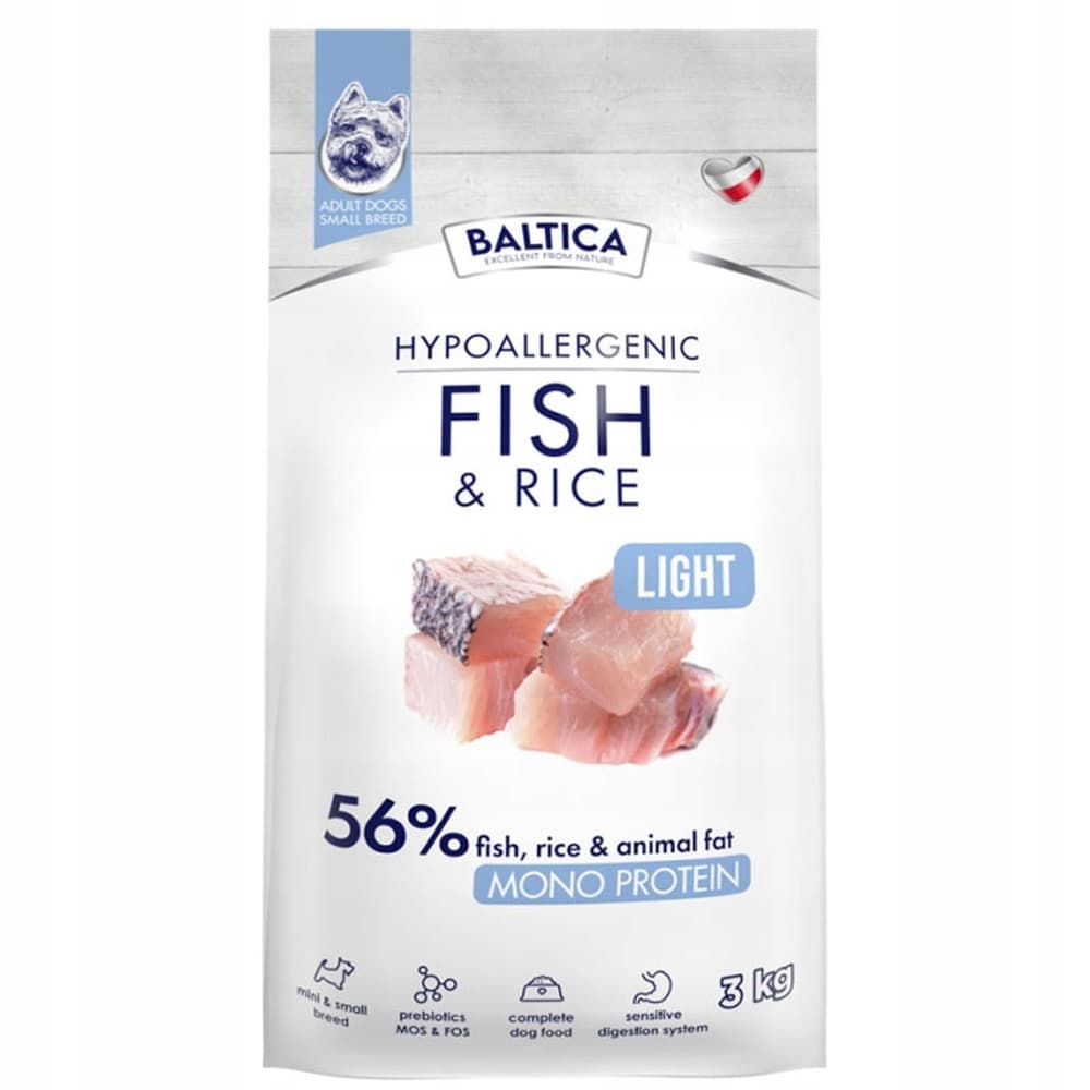 Hipoalergiczna karma dla psów Baltica Nutraceutic Ryba i Ryż 3kg