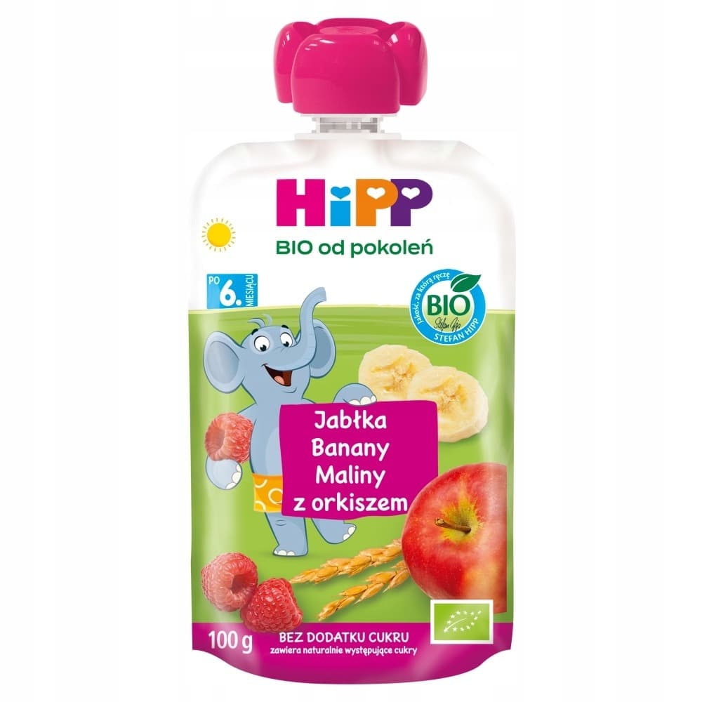 HiPP Gruszki-Śliwki-Czarne porzeczki BIO, po 6. m-cu, 100 g