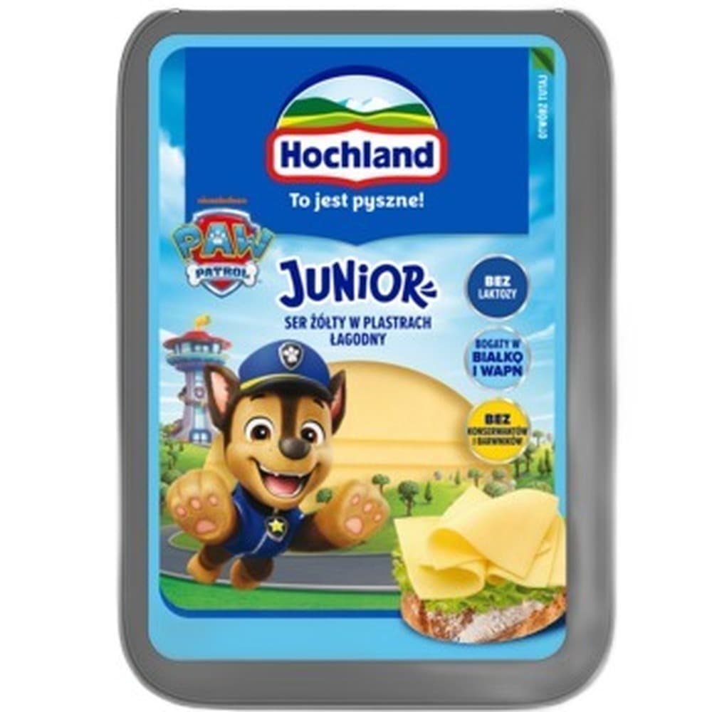 Hochland Ser żółty Junior w plastrach 135 g