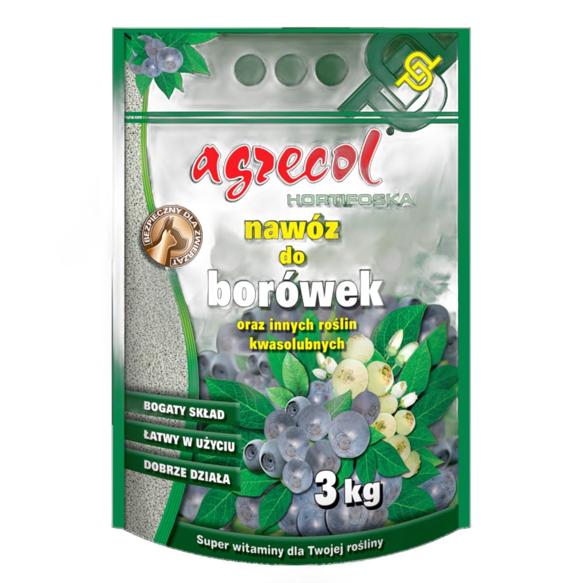 Hortifoska, Nawóz do borówek oraz innych roślin kwasolubnych 3kg Agrecol