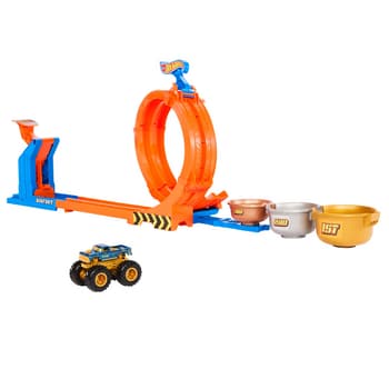 Hot Wheels City Zestaw Torów Skok po Trofeum z Monster Truckiem