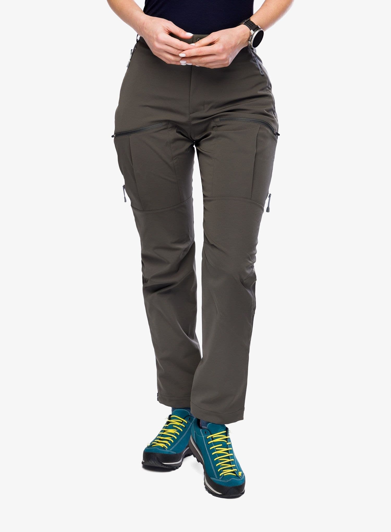 Houdini More Pants damskie spodnie softshell - baremark green, rozmiar XS