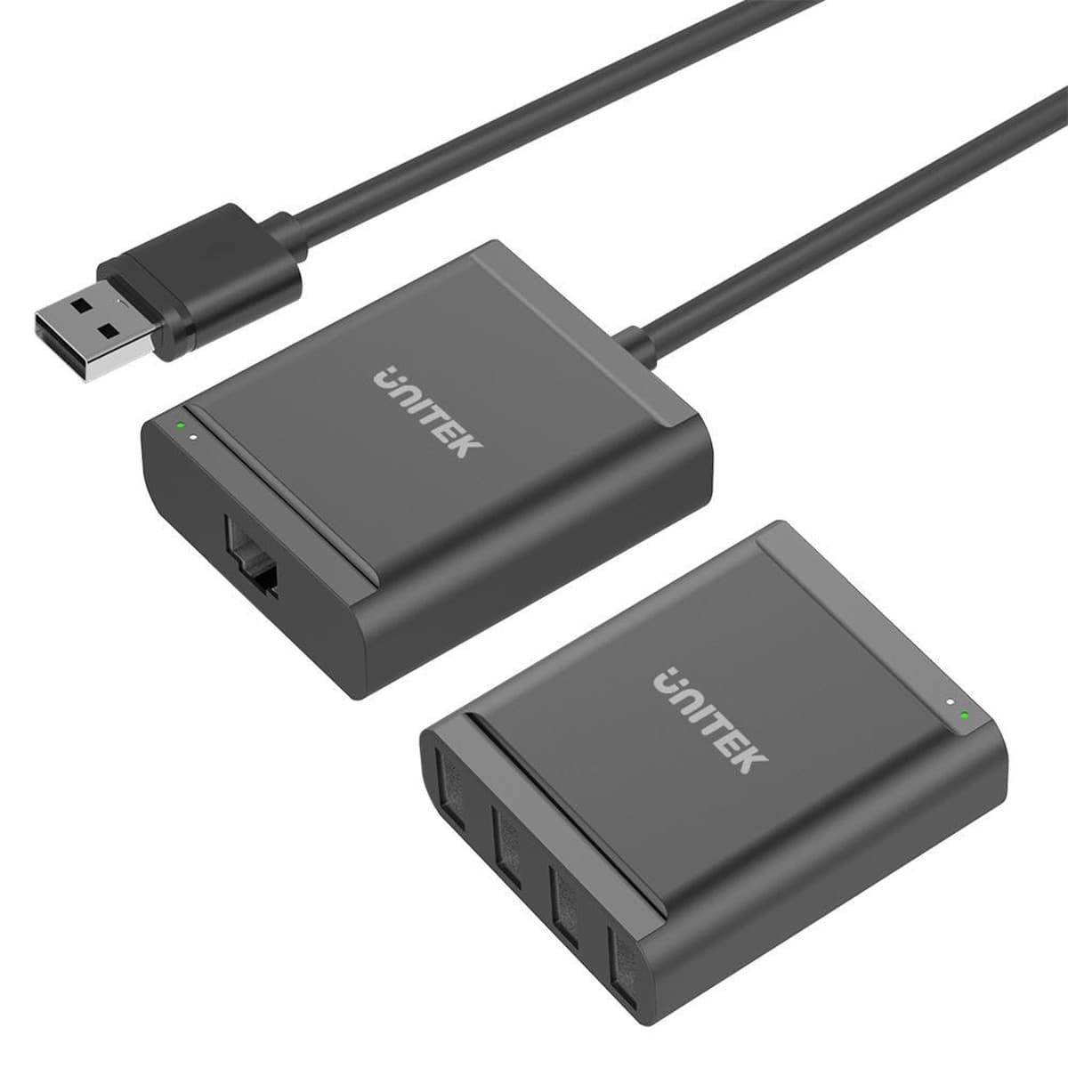 Hub USB 2.0 Unitek Y-2516 4 porty Czarny