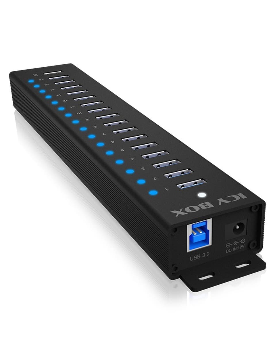 Hub USB 3.2 Gen 1 z 17 portami ICY BOX