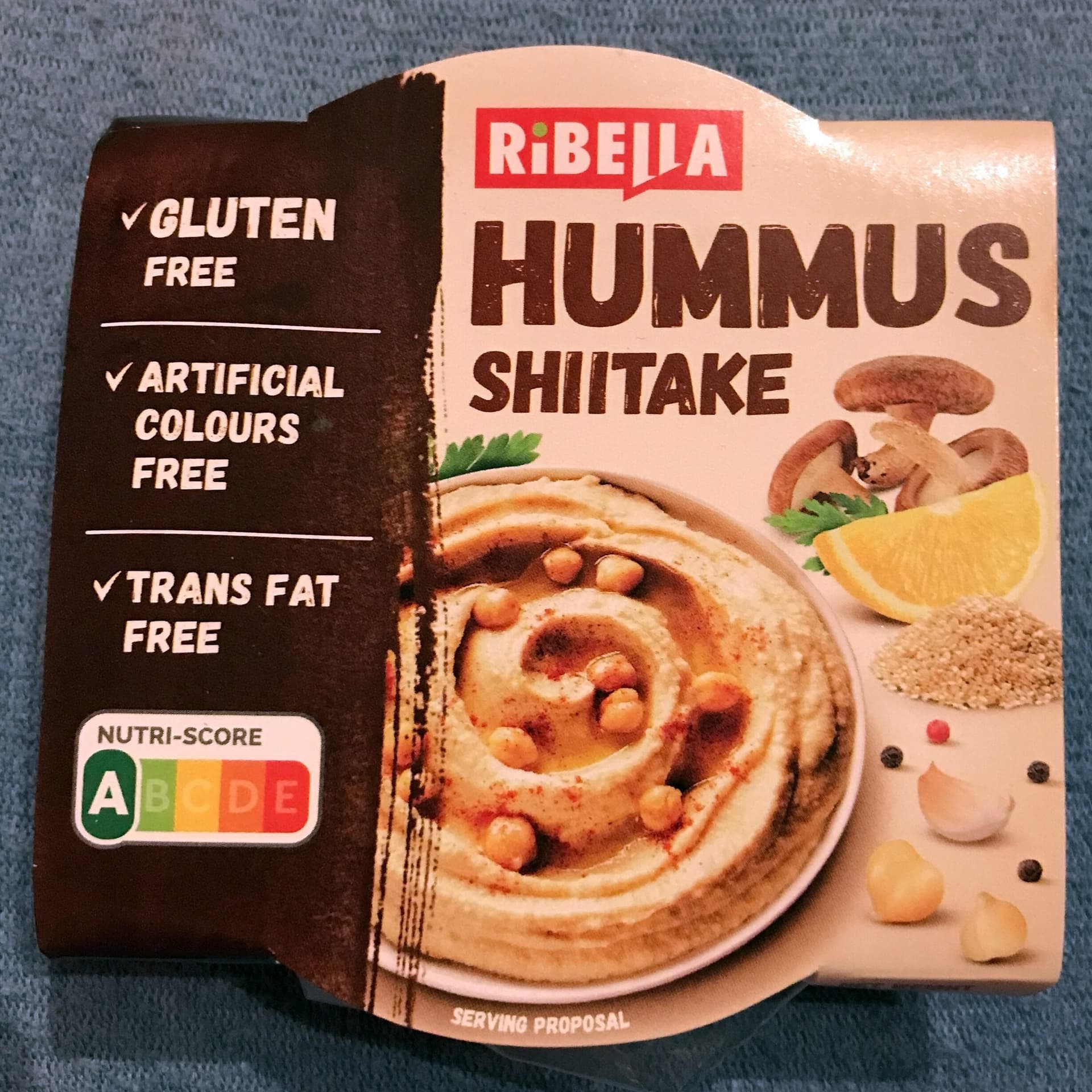 Ribella Hummus Pasta z ciecierzycy z grzybami shiitake 80g