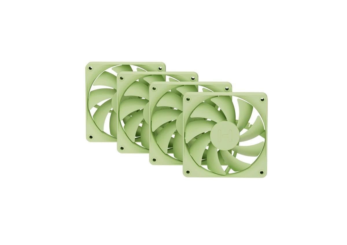 HYTE FAN-FA12-MM-4 Wentylator do procesora 12 cm, zielony, 4 szt.