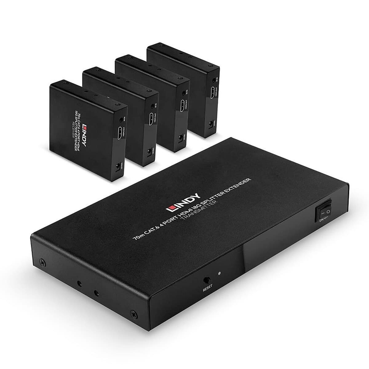 I/O Extender HDMI 70M CAT6 - Nadajnik i Odbiornik AV