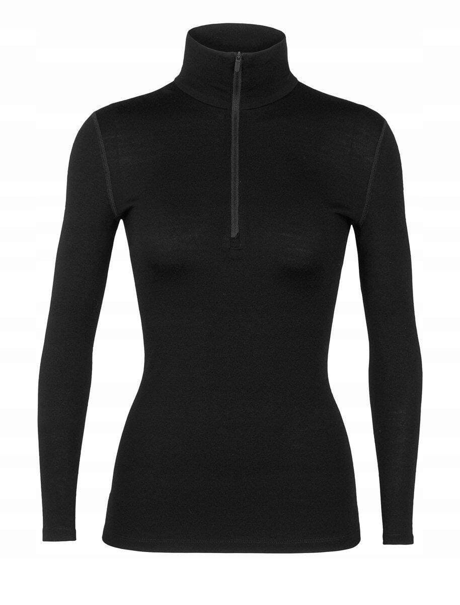 Icebreaker 260 Tech L/S Half Zip - damska bluza termoaktywna - black