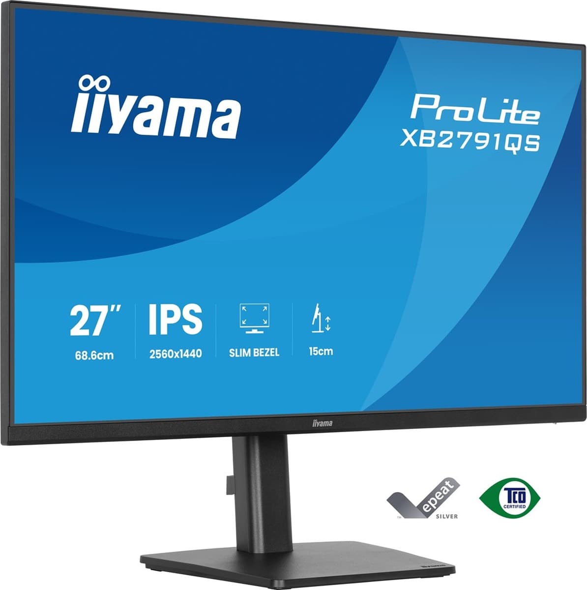 iiyama ProLite XB2791QS-B1 27" Monitor Komputerowy Quad HD LED Czarny