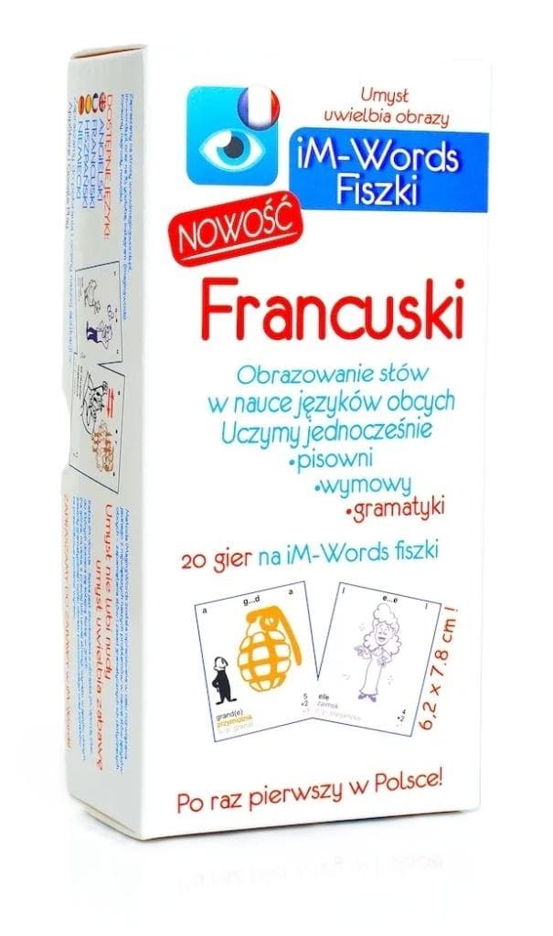 iM-Words Fiszki do nauki języka francuskiego 300 kart