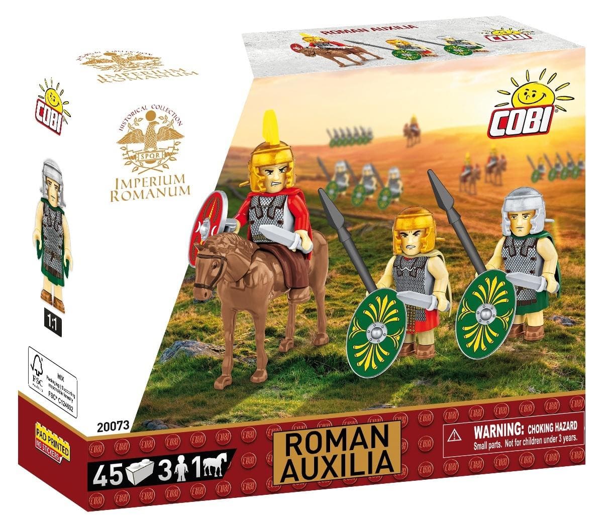 Model figurek Rzymscy Auxilia Imperium Romanum klocki konstrukcyjne 45 elementów