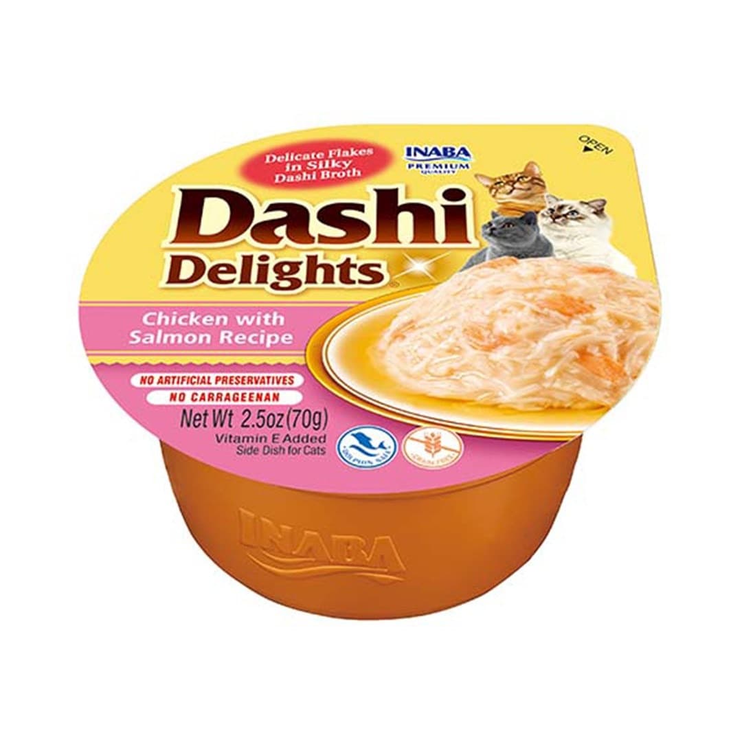 INABA DASHI DELIGHTS Łosoś bulion dla kota 70g