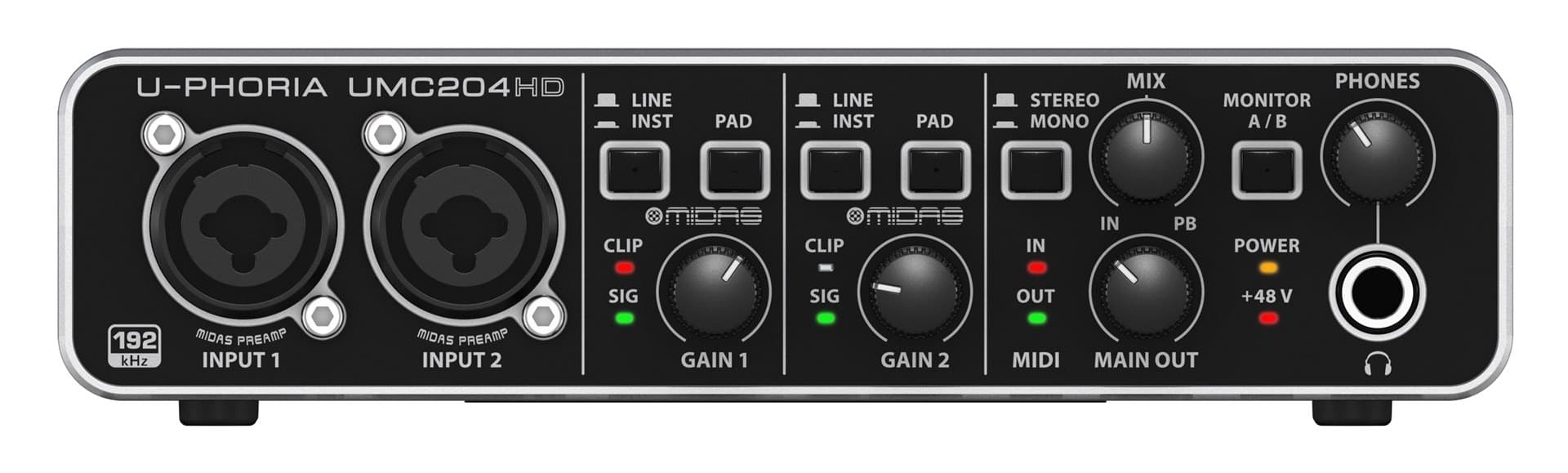 Interfejs audio Behringer UMC204HD 2x4 USB