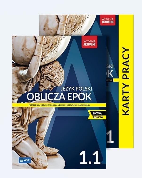 Język polski Oblicza epok podręcznik i karty pracy klasa 1 część 1 zakres podstawowy i rozszerzony