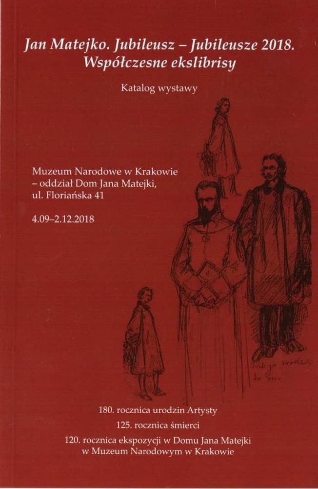 Jan Matejko Jubileusze 2018 Współczesne exlibrisy - praca zbiorowa