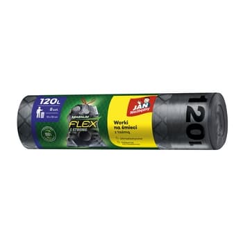 Jan Niezbędny Worki na śmieci 120L Magnum Flex & Strong 8 sztuk