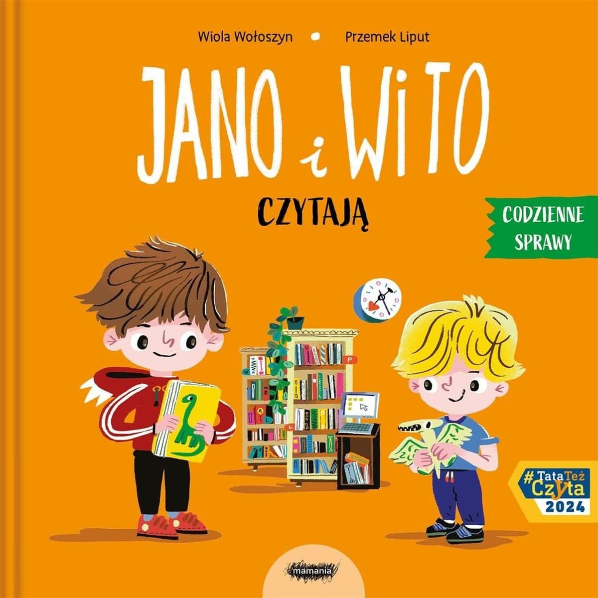 Jano i Wito czytają - książka dla dzieci Wiola Wołoszyn, Przemek Liput