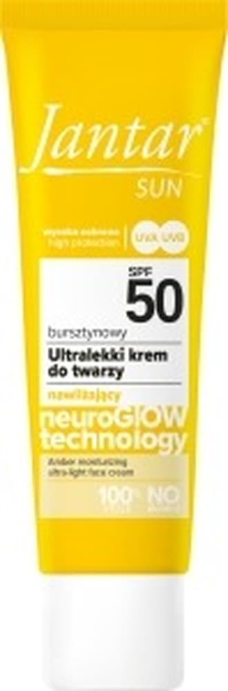 JANTAR SUN SPF50 50ml Krem do Twarzy Nawilżający Ultralekki