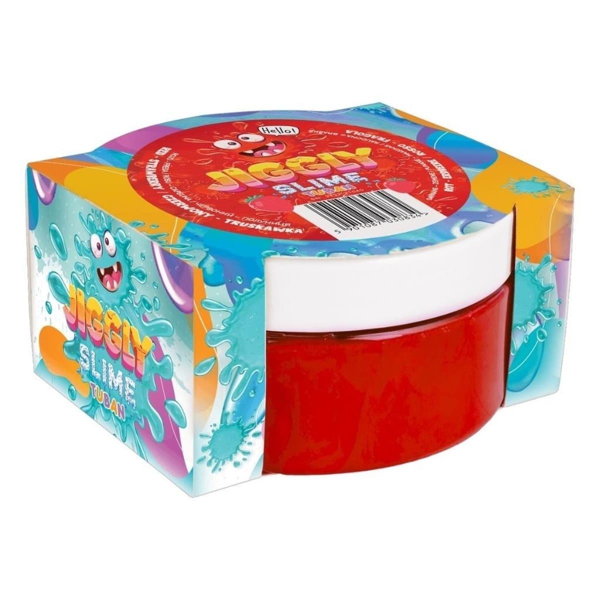 Jiggly Slime czerwony o zapachu truskawki 200 g