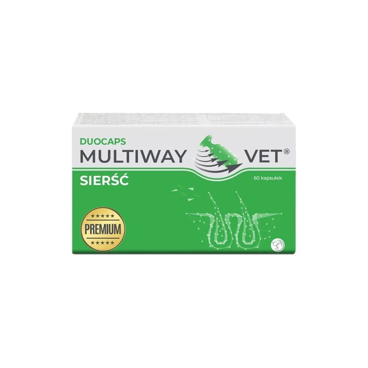 JM Sante Multiway Duocaps Sierść 60 kapsułek suplement dla psa i kota