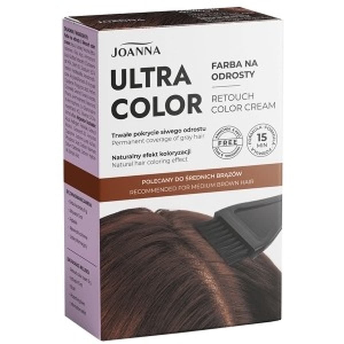 Joanna Ultra Color Farba do odrostów Średni Brąz /5911